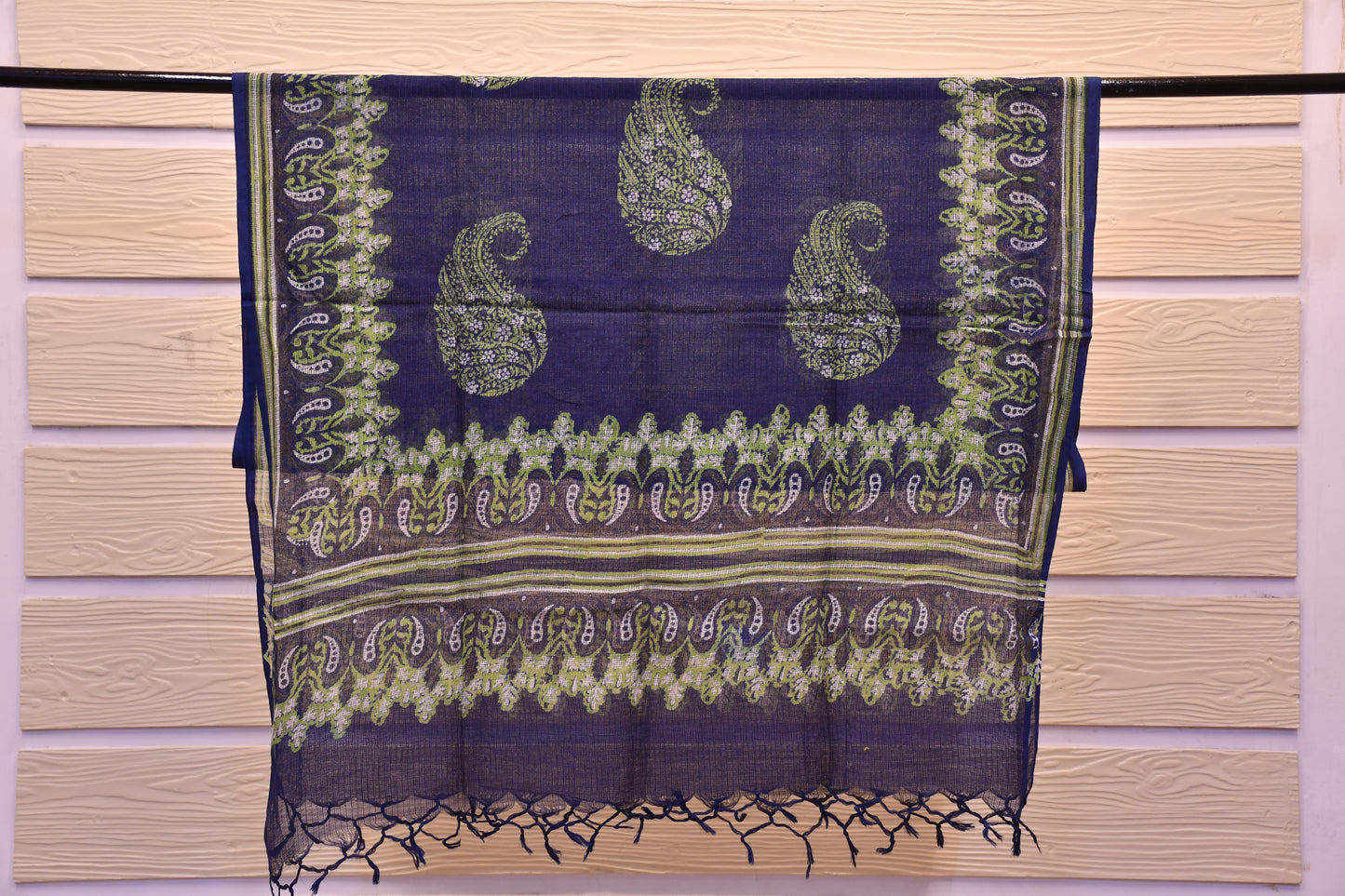 Blue Chikankari & Handblock Printed Dress Material – Astitva Collection