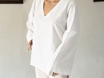 Ivory Umbrella Sleeve Kurti
