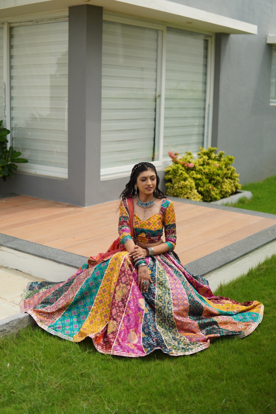 Exclusive Silk Patola Patchwork Chanya Choli – One of One Design