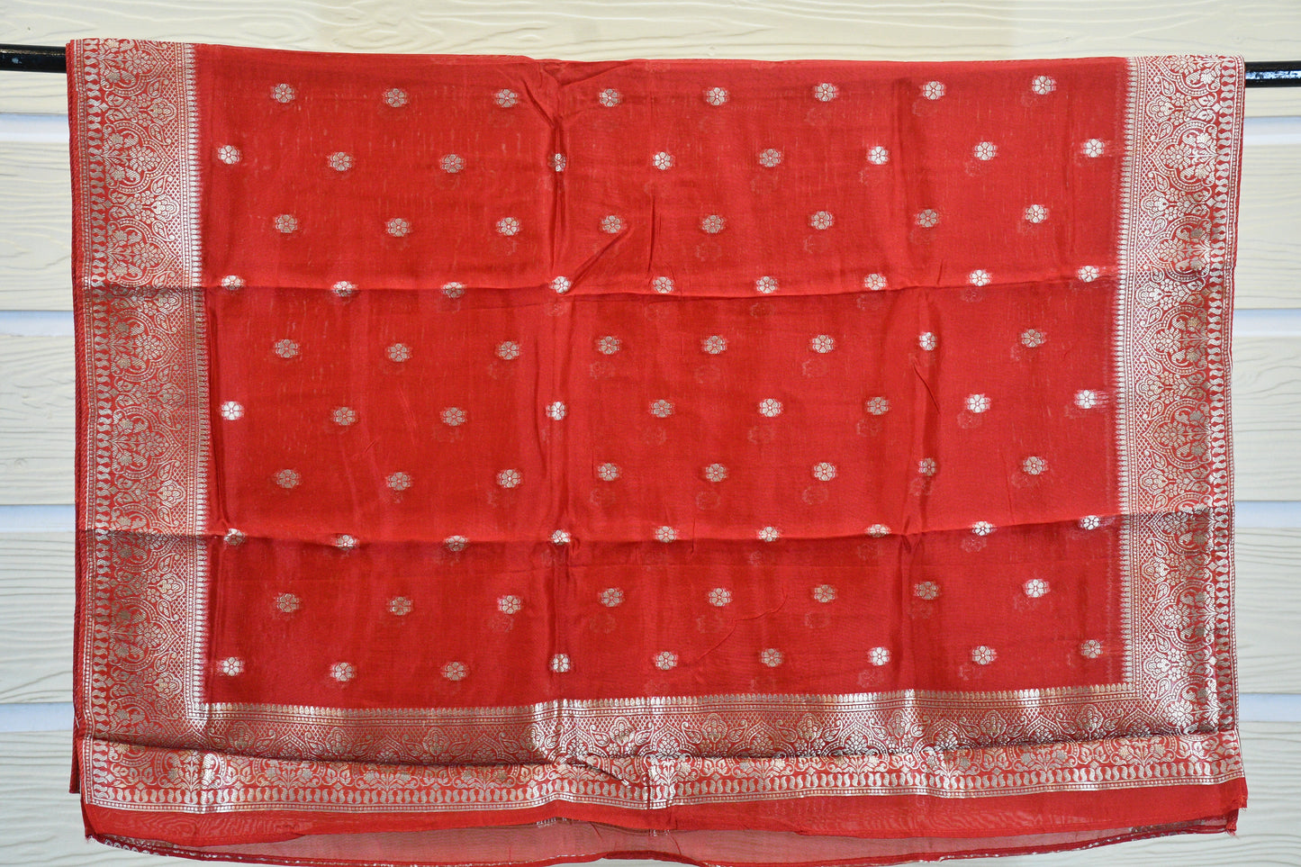 Classic Red Banarasi Silk Suit Set