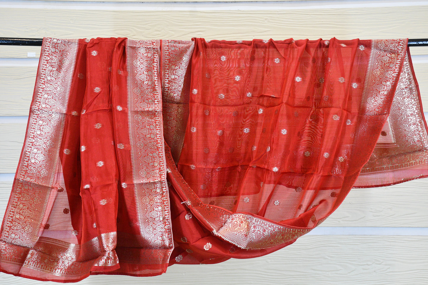 Classic Red Banarasi Silk Suit Set