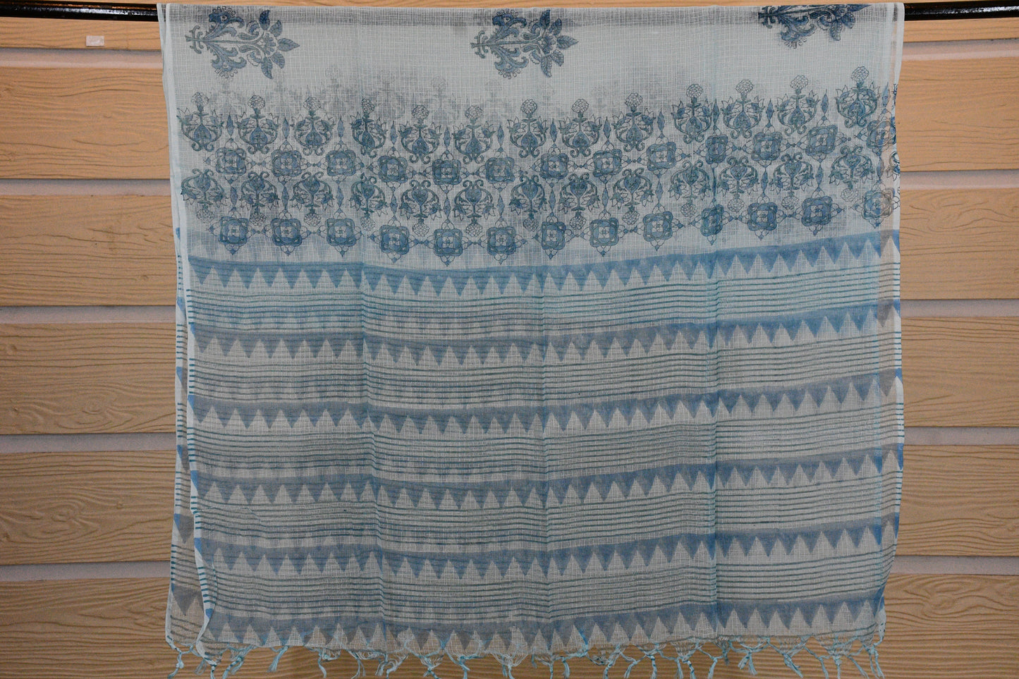 Blue Cotton Dress Material