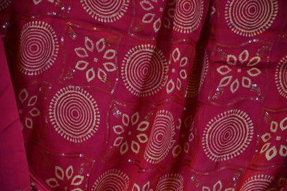 Pink Gajji Silk Dupatta
