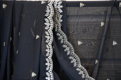 Black Silk Blend Dupatta