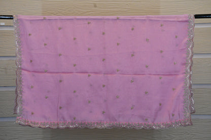Baby Pink Silk Blend Dupatta