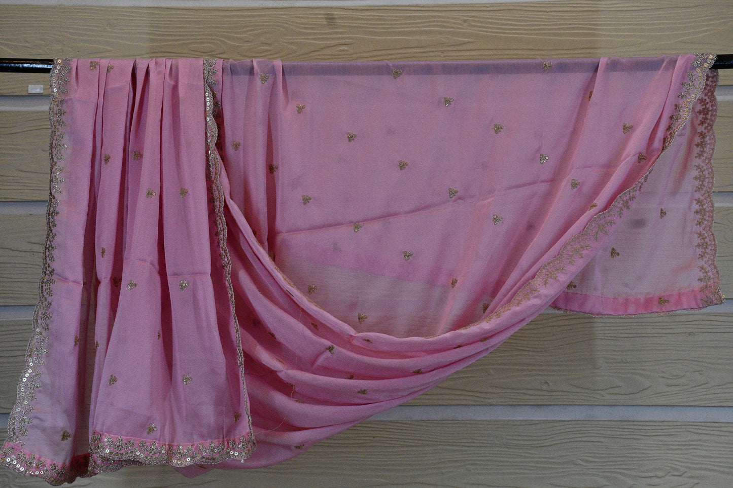 Baby Pink Silk Blend Dupatta
