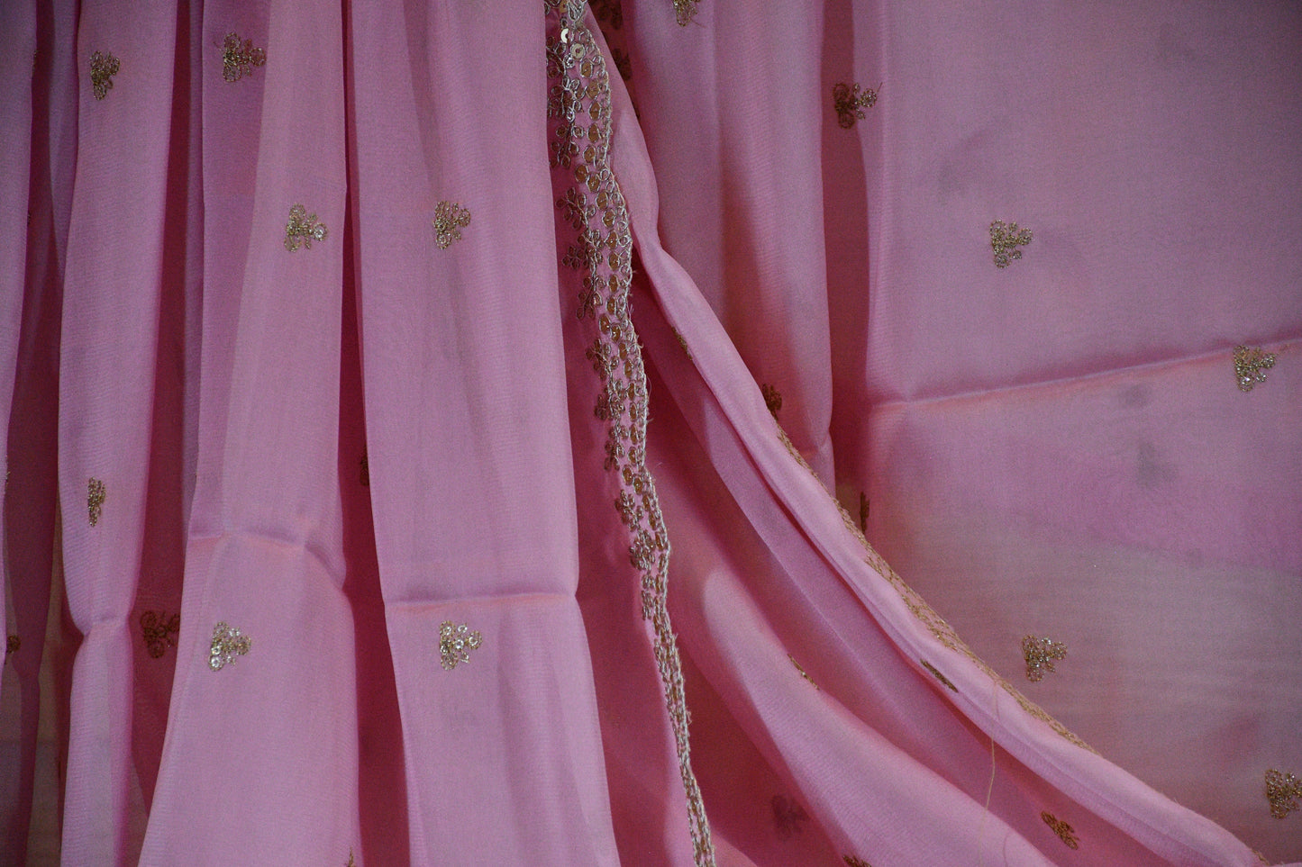 Baby Pink Silk Blend Dupatta