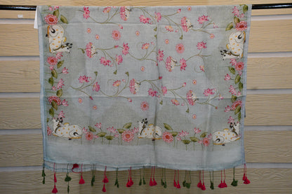 Divine Pichwai Lotus Dupatta