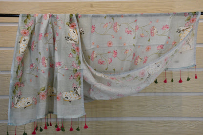 Divine Pichwai Lotus Dupatta