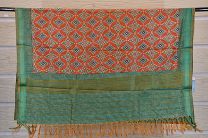 Rust Patola Dupatta