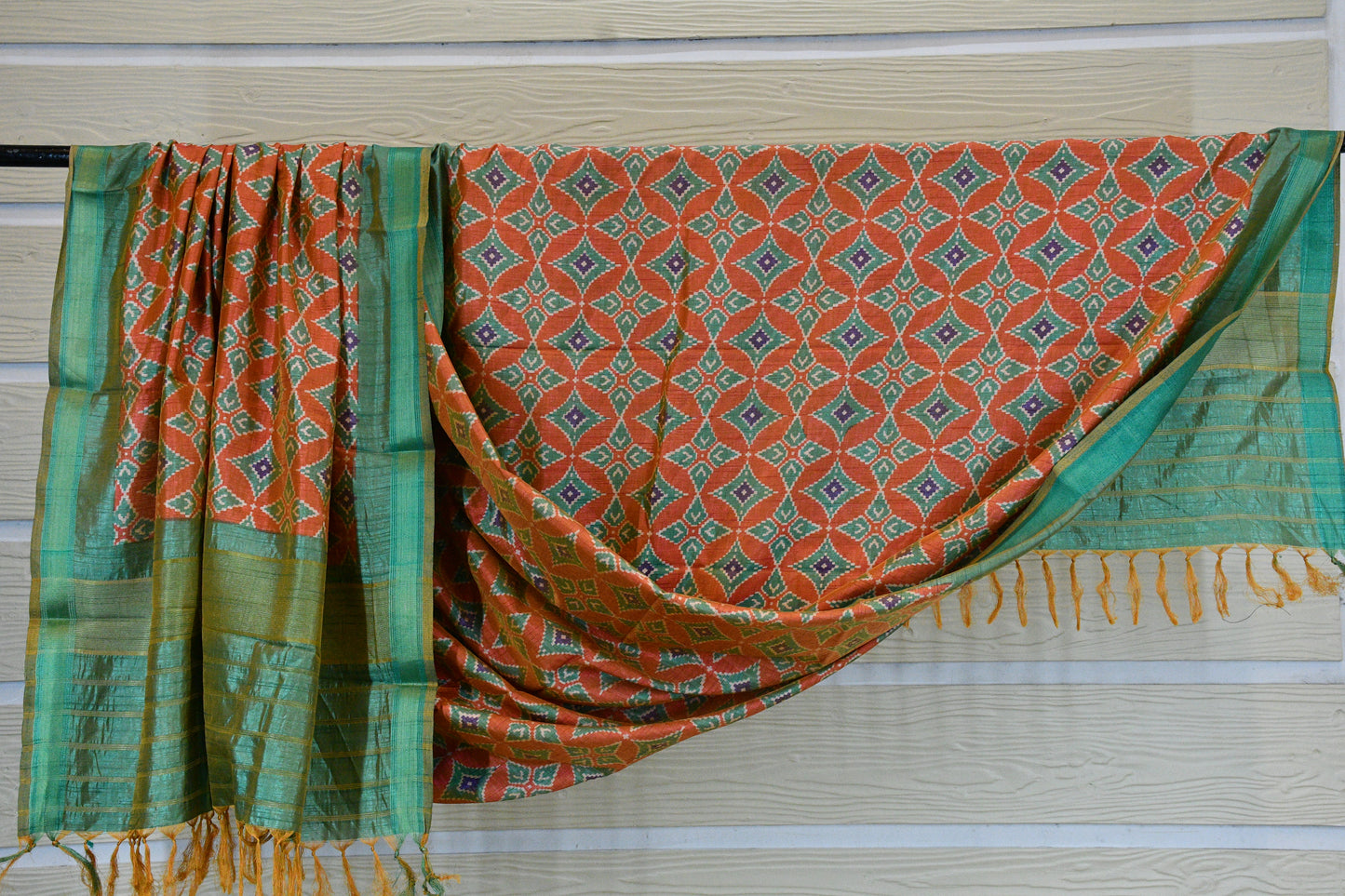 Rust Patola Dupatta