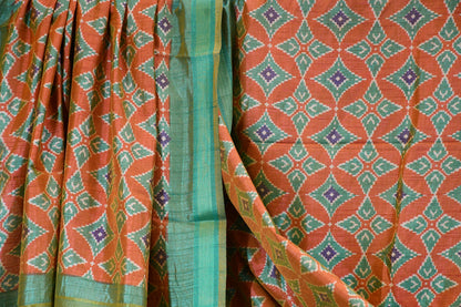 Rust Patola Dupatta