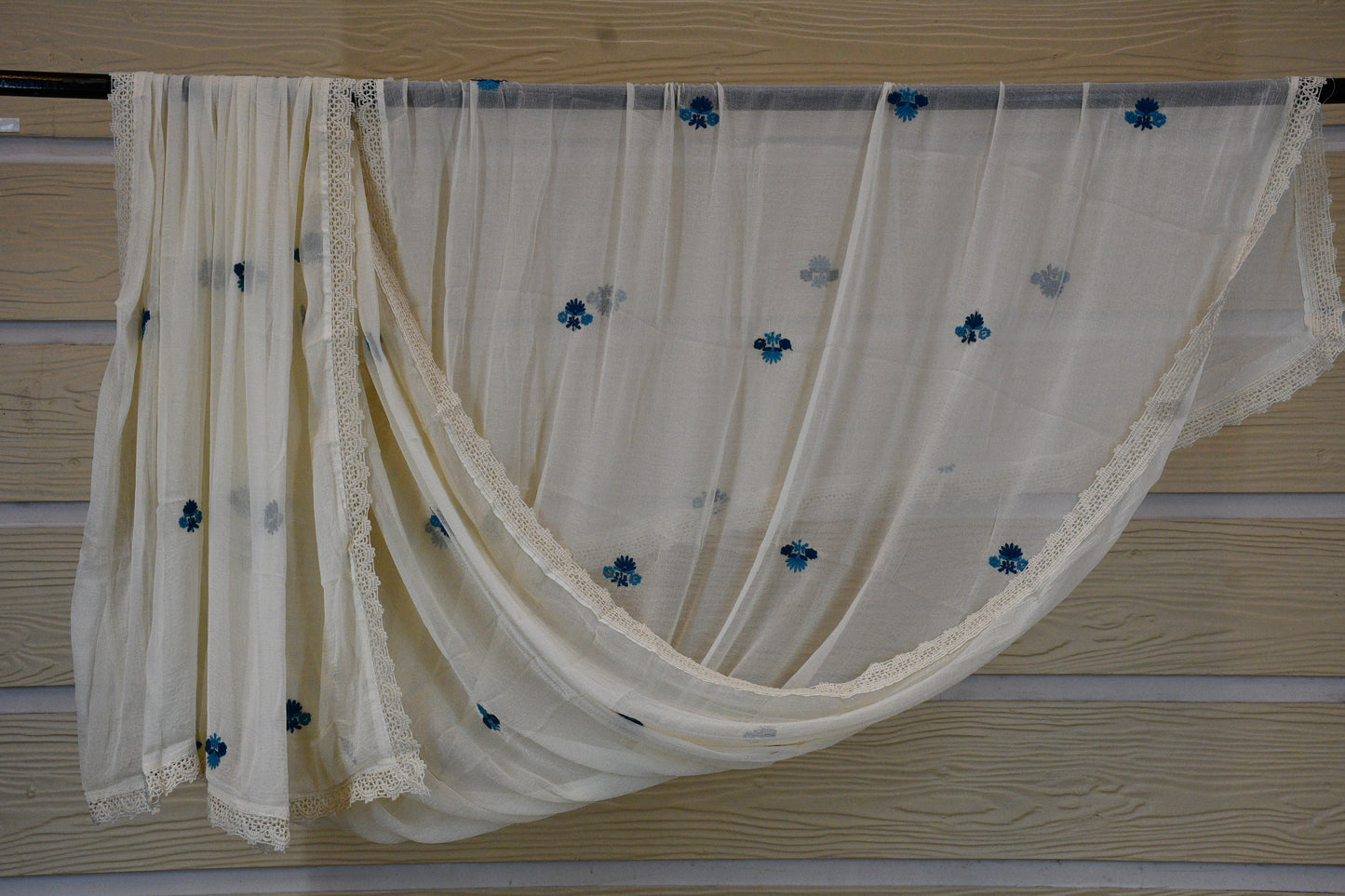 Ivory White Chikankari Dress Material