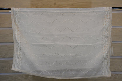 White Embroidery Dress Material