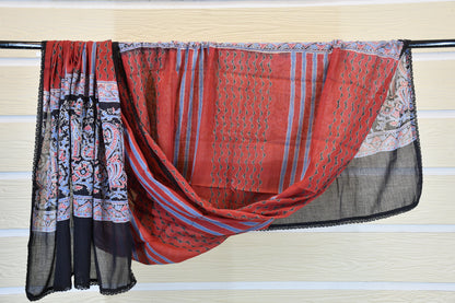 Traditional Red Floral Block Print Set