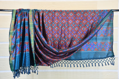 Multi-Color Patola Print Patola Dress Material
