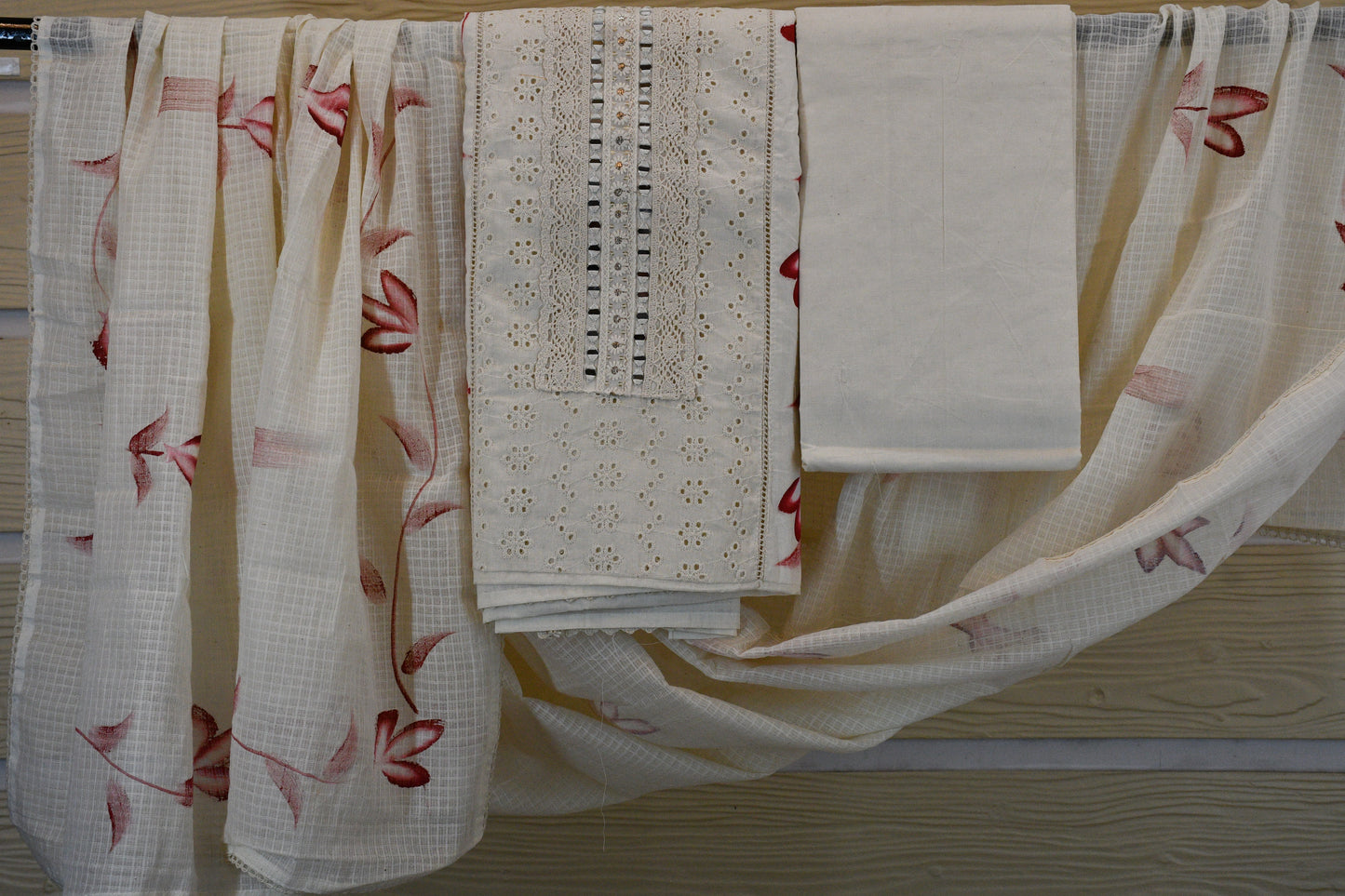 White Chikankari Embroidered Kurta Set