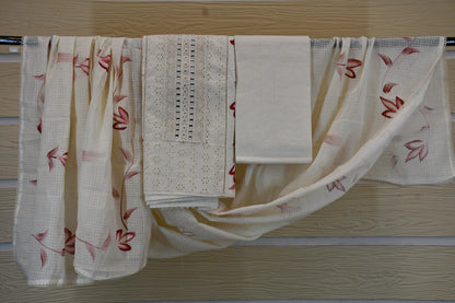 White Chikankari Embroidered Kurta Set