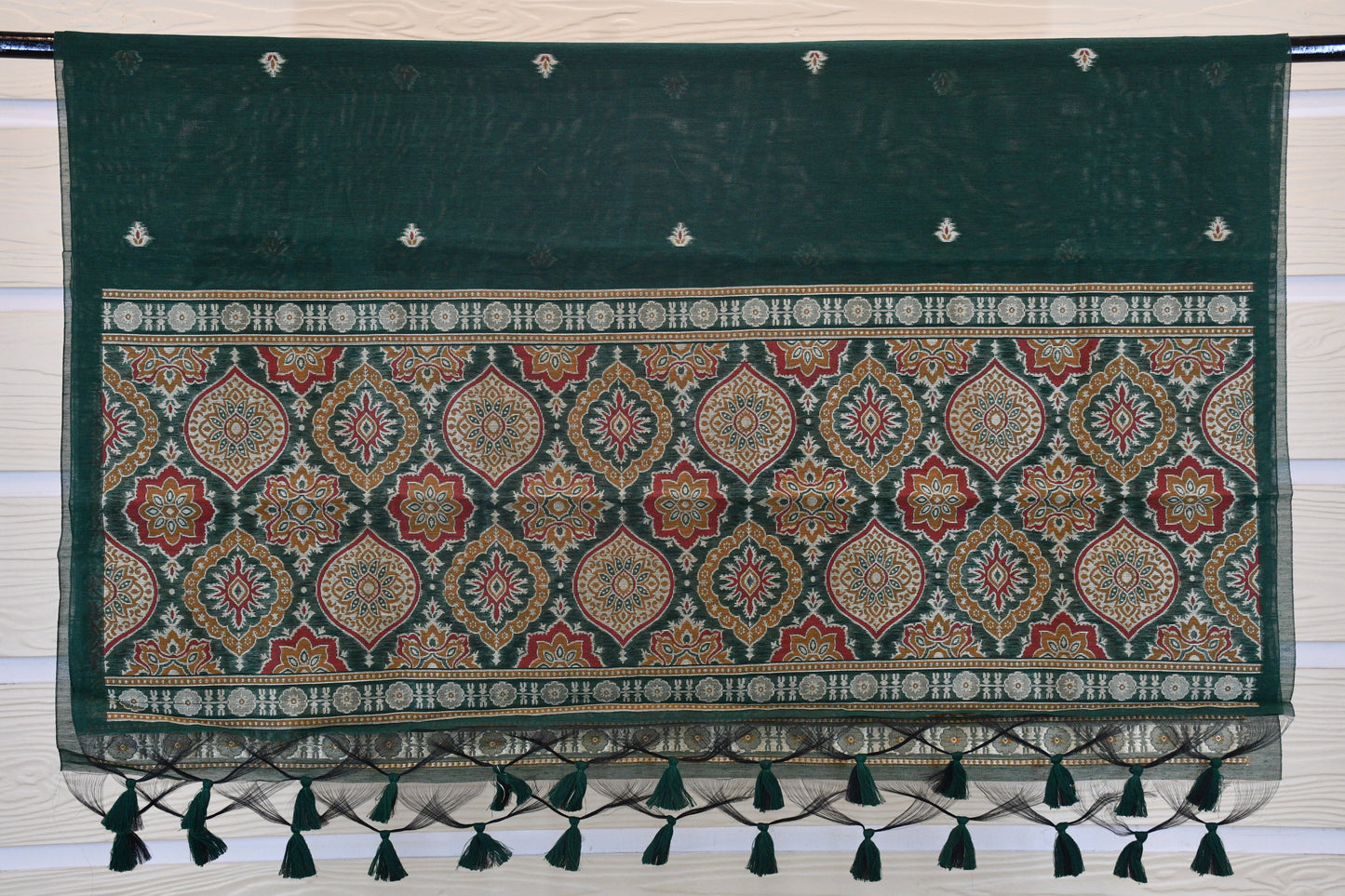 Emerald Weave – Premium Woven Dress Material with Heritage Dupatta