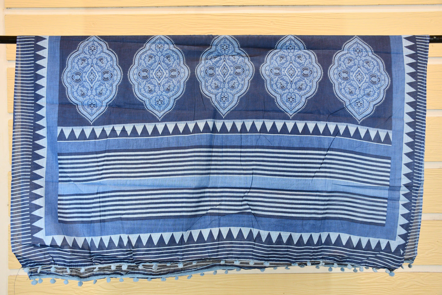 Indigo Blue Cotton Dress Material | Timeless Everyday Elegance