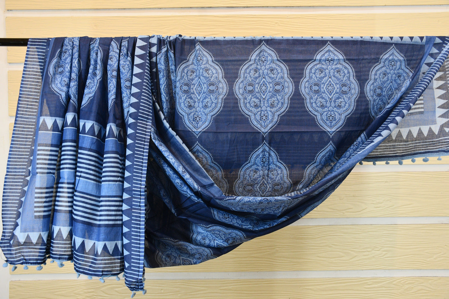 Indigo Blue Cotton Dress Material | Timeless Everyday Elegance