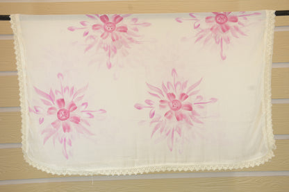 Blush Chikankari with Pink Embroidery & Chiffon Dupatta