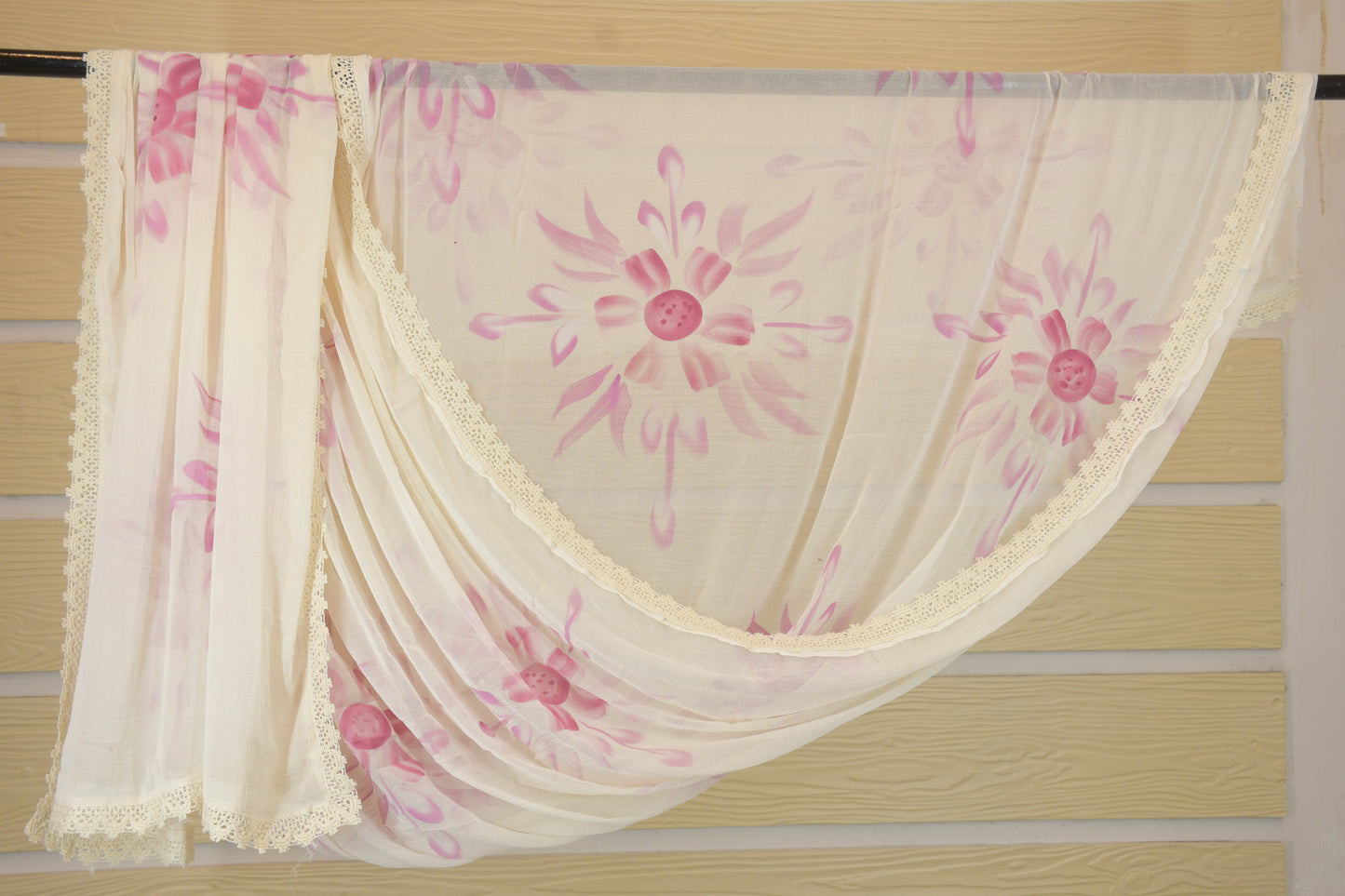 Blush Chikankari with Pink Embroidery & Chiffon Dupatta