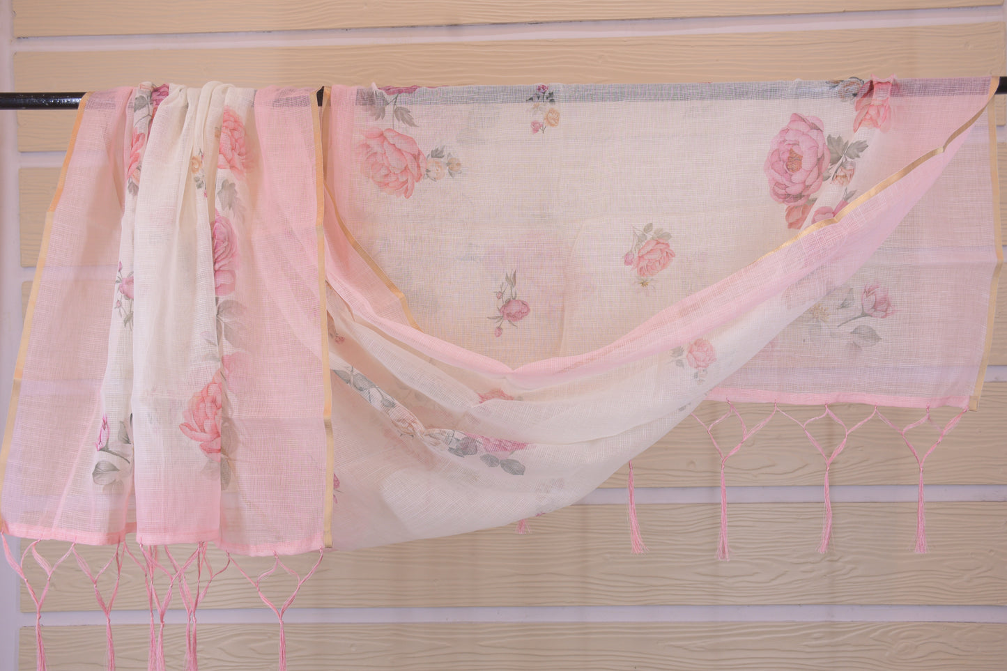 Rose Petal: Linen Dress Material