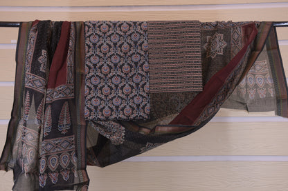 Ajrakh – Handcrafted Cotton Dress Material