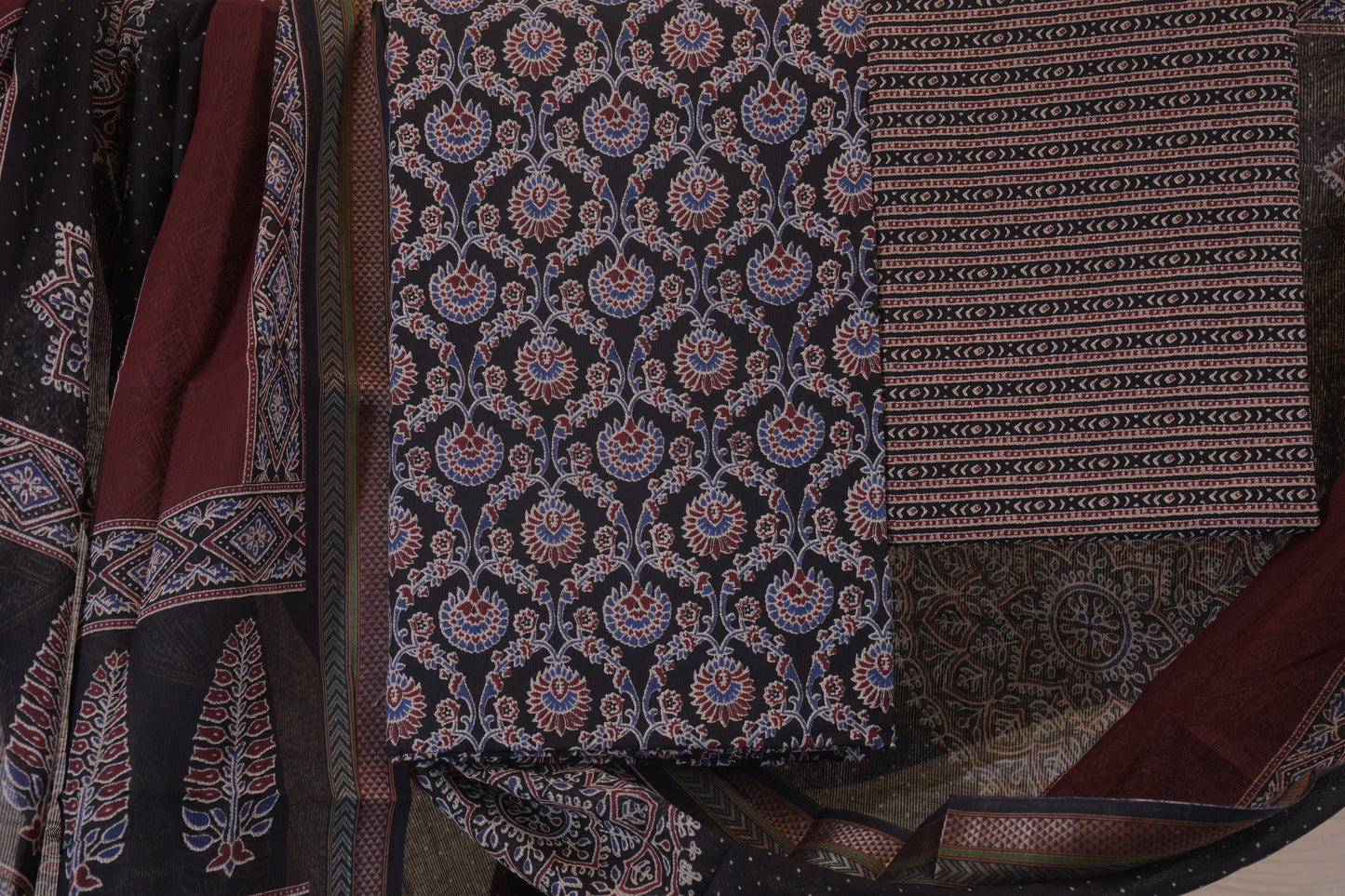 Ajrakh – Handcrafted Cotton Dress Material