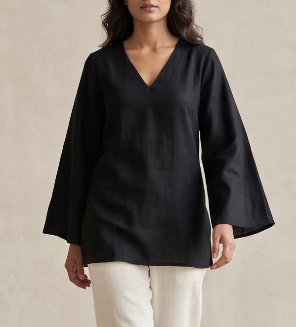 Midnight Umbrella Sleeve Kurti