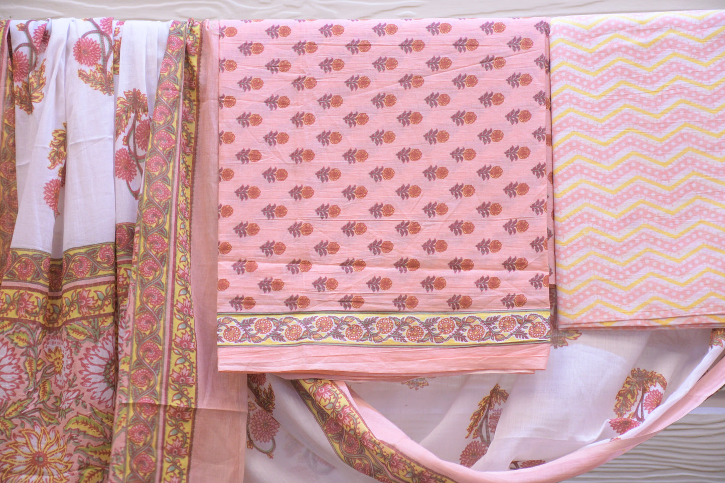 Authentic Jaipuri Dress Material with Pure Cotton Dupatta