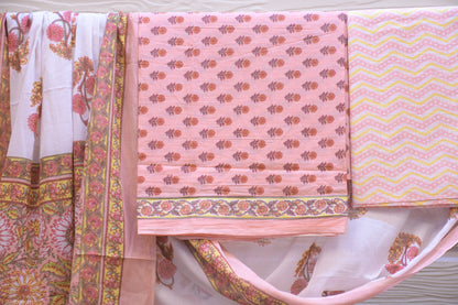 Authentic Jaipuri Dress Material with Pure Cotton Dupatta